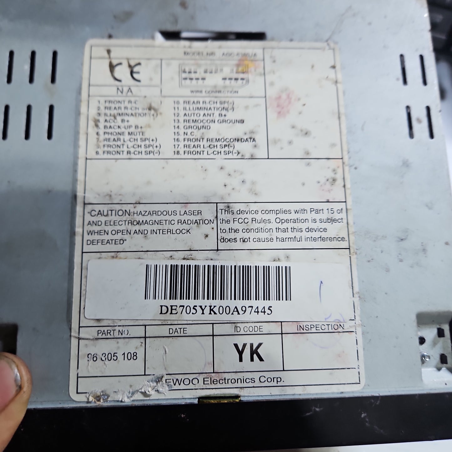 Radio Chevrolet Optra Aveo