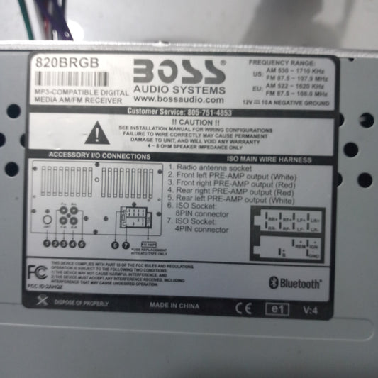 Radio Pantalla BOSS USB Universal 4 Pulgadas