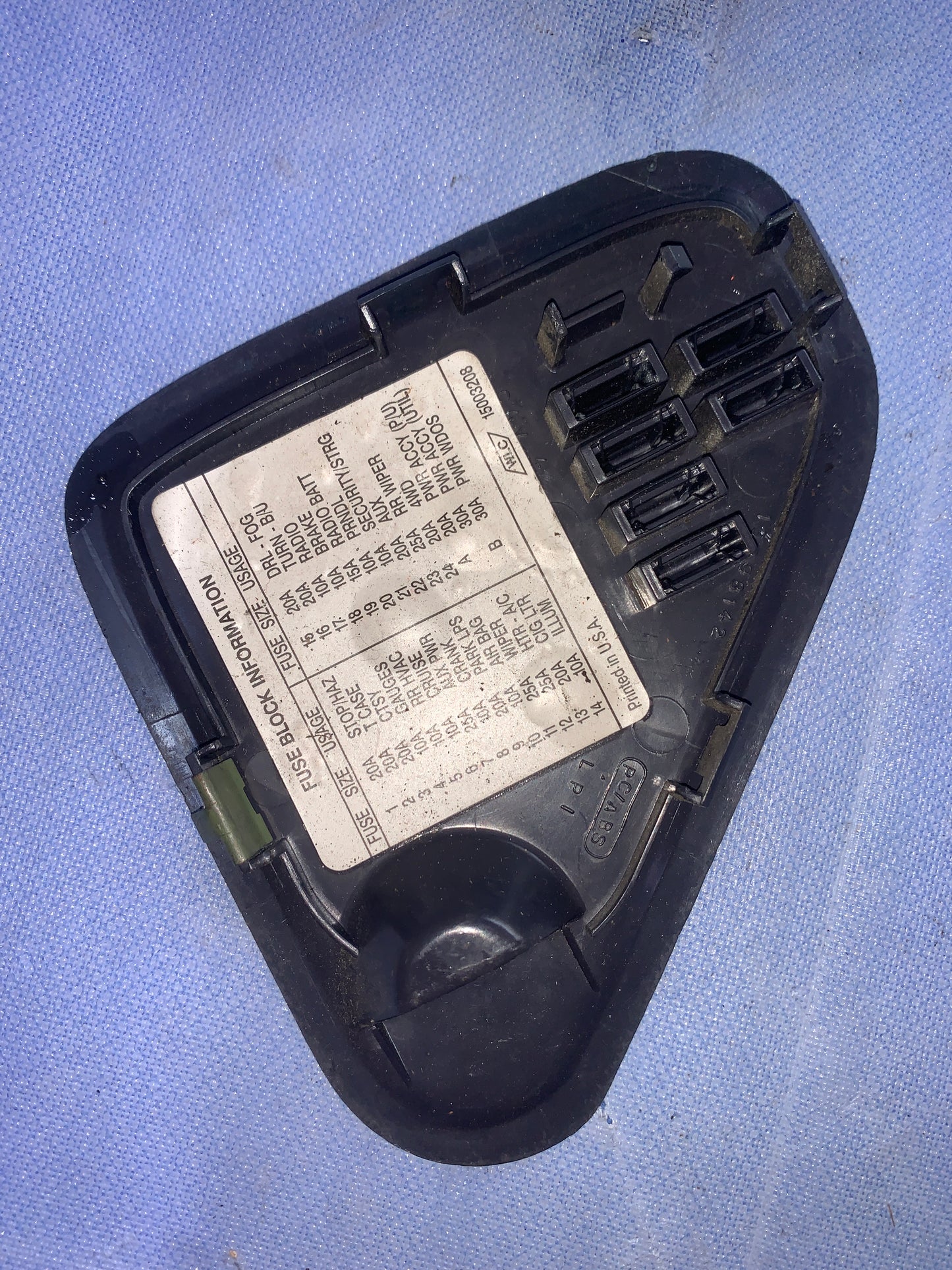 Tapa Fusilera Interna Chevrolet Silverado Blazer 1998 2002