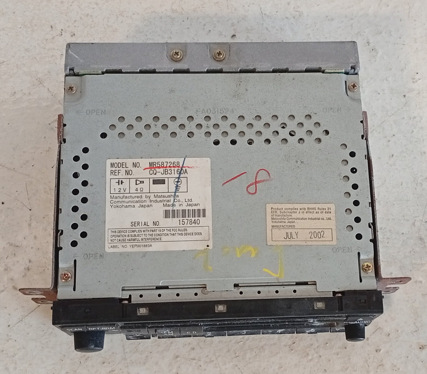 Radio Original Mitsubishi Lancer 2002 2006