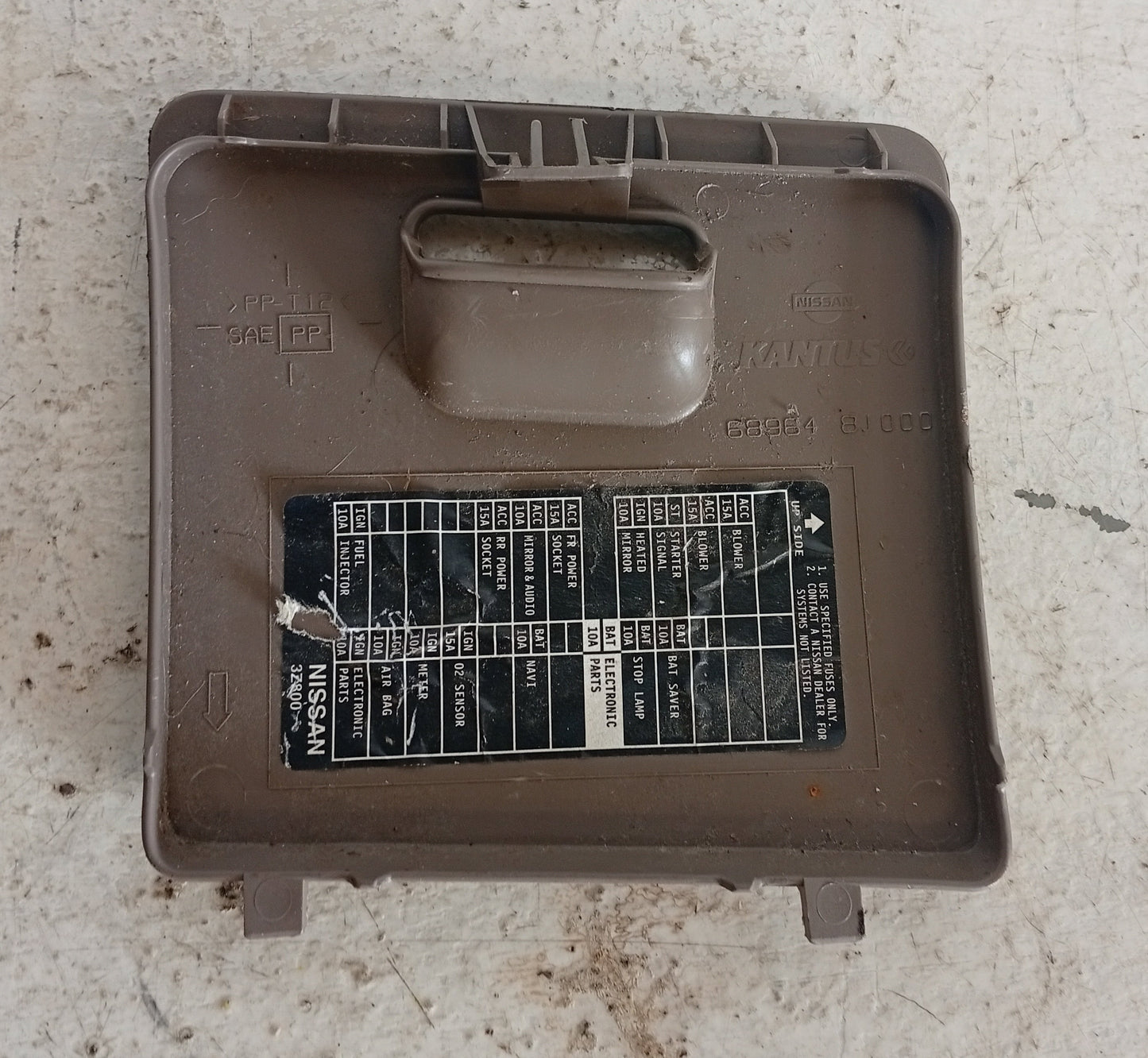 Tapa Fusilera Interior Nissan Altima 2002-2008