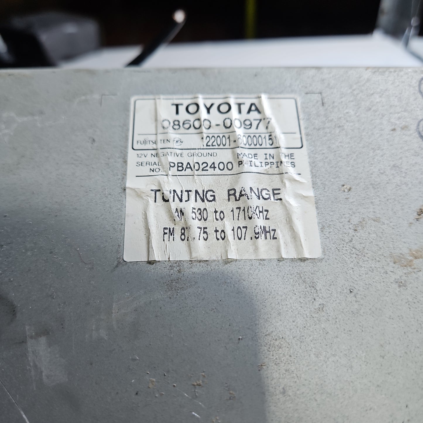 Radio Toyota Yaris 2000 2005
