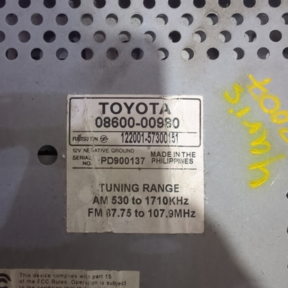 Radio Toyota Yaris 2006 2010 Sport