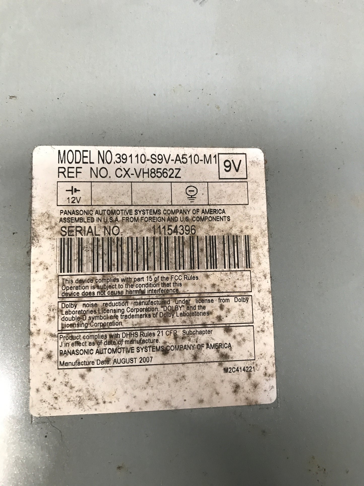 Reproductor DVD Honda Pilot