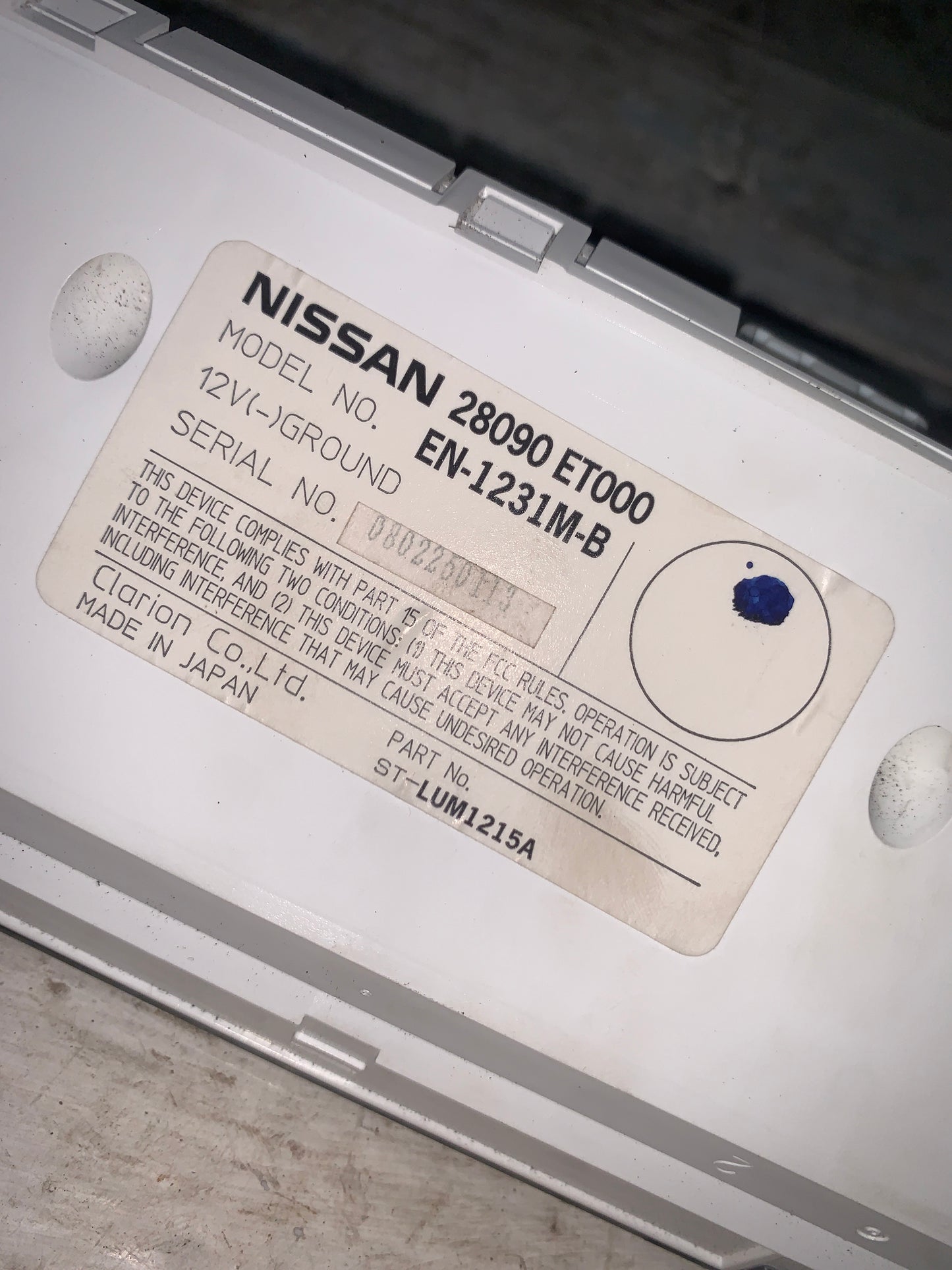 Pantalla Superior Tablero Nissan Sentra B16 Original