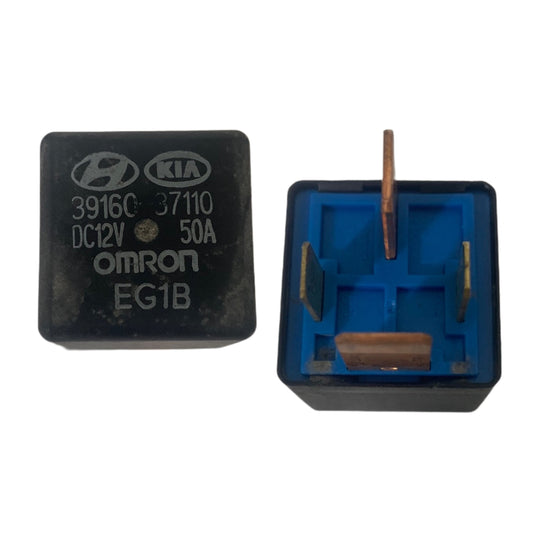Rele Relay 4 patas 12v 50amp Hyundai Kia Omron (Negro)
