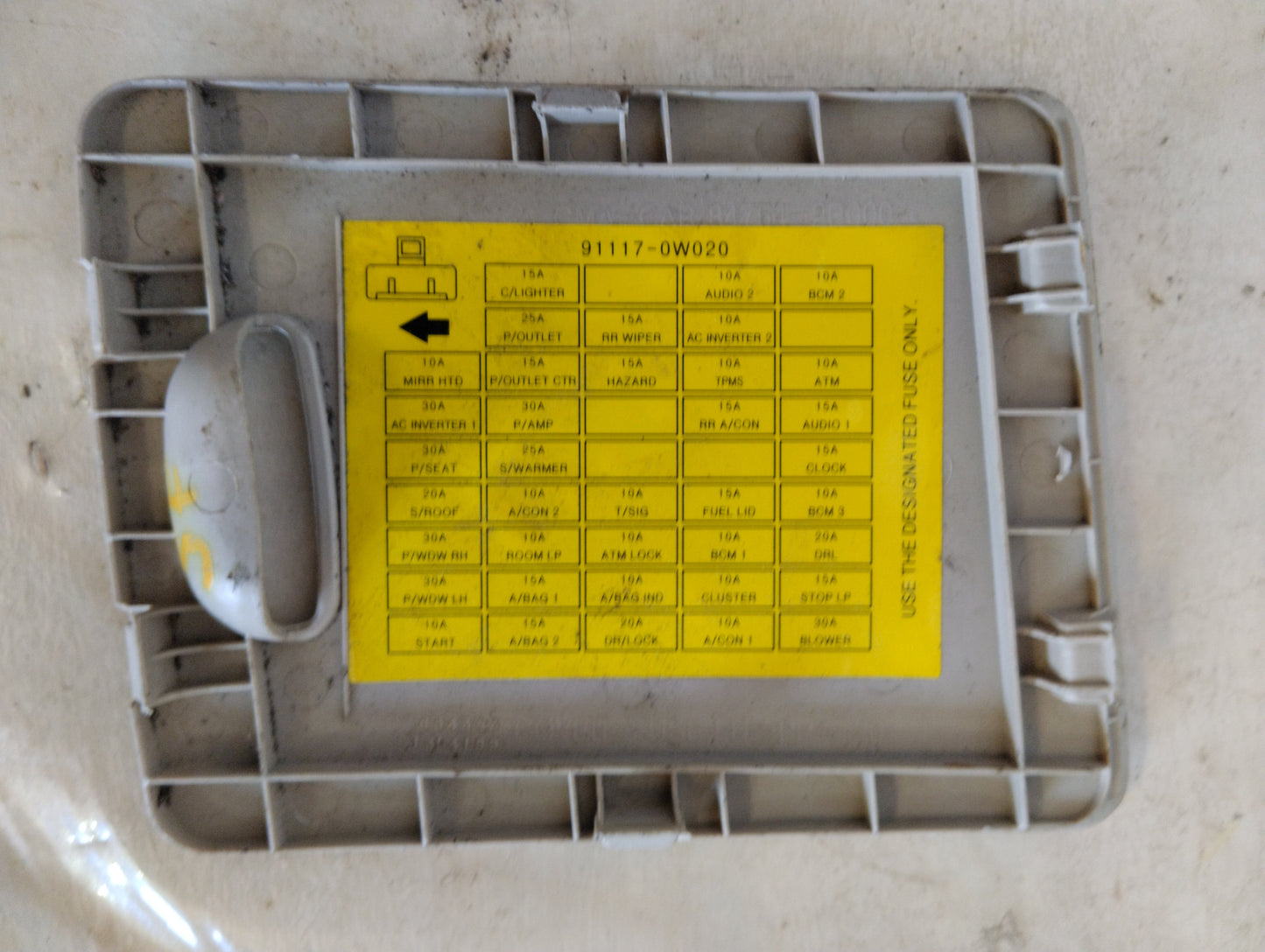 Tapa Fusilera Interna Hyundai Santa Fe 2010 2012