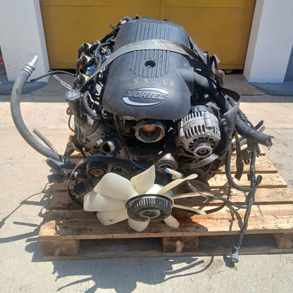 Motor Chevrolet Silverado 2002 5.3L Vortec Taquete Mecanico Cara e Diablo