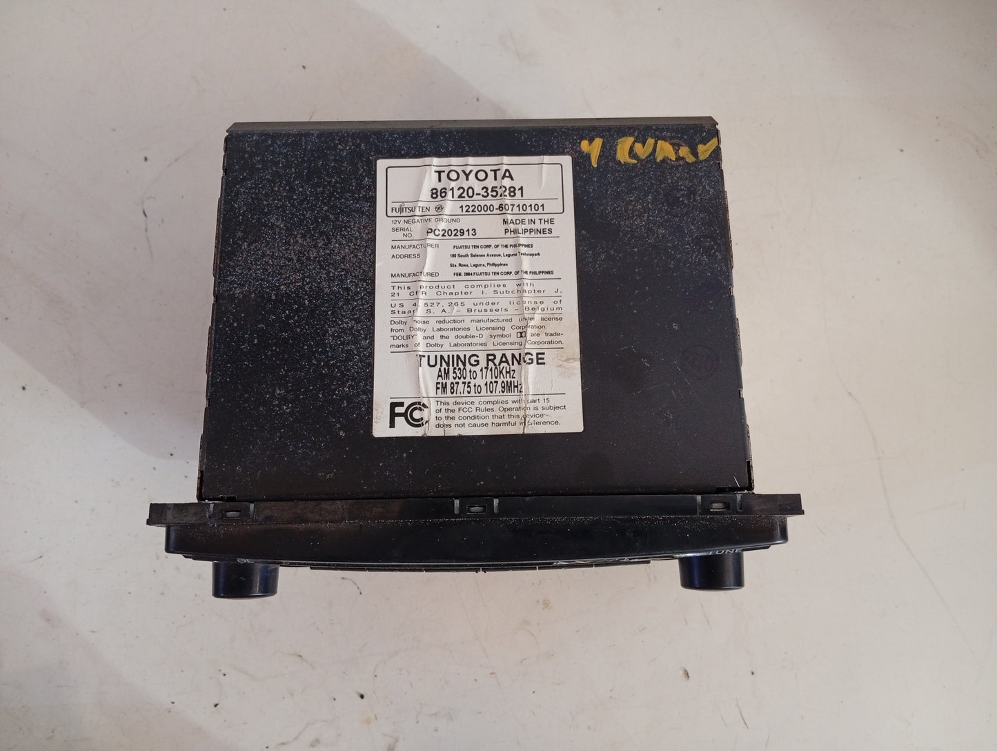 Radio Reproductor Toyota 4Runner 2003 2005