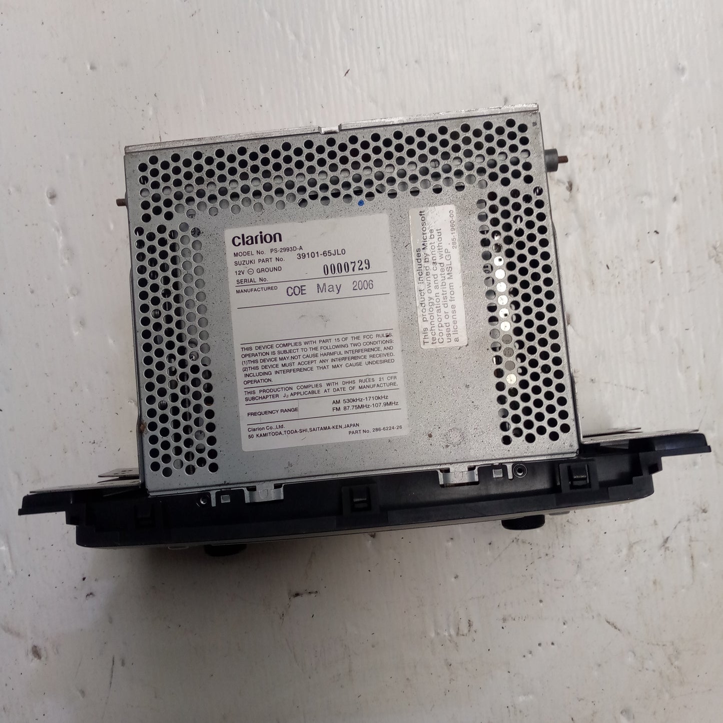 Radio Reproductor Suzuki Grand Vitara J30