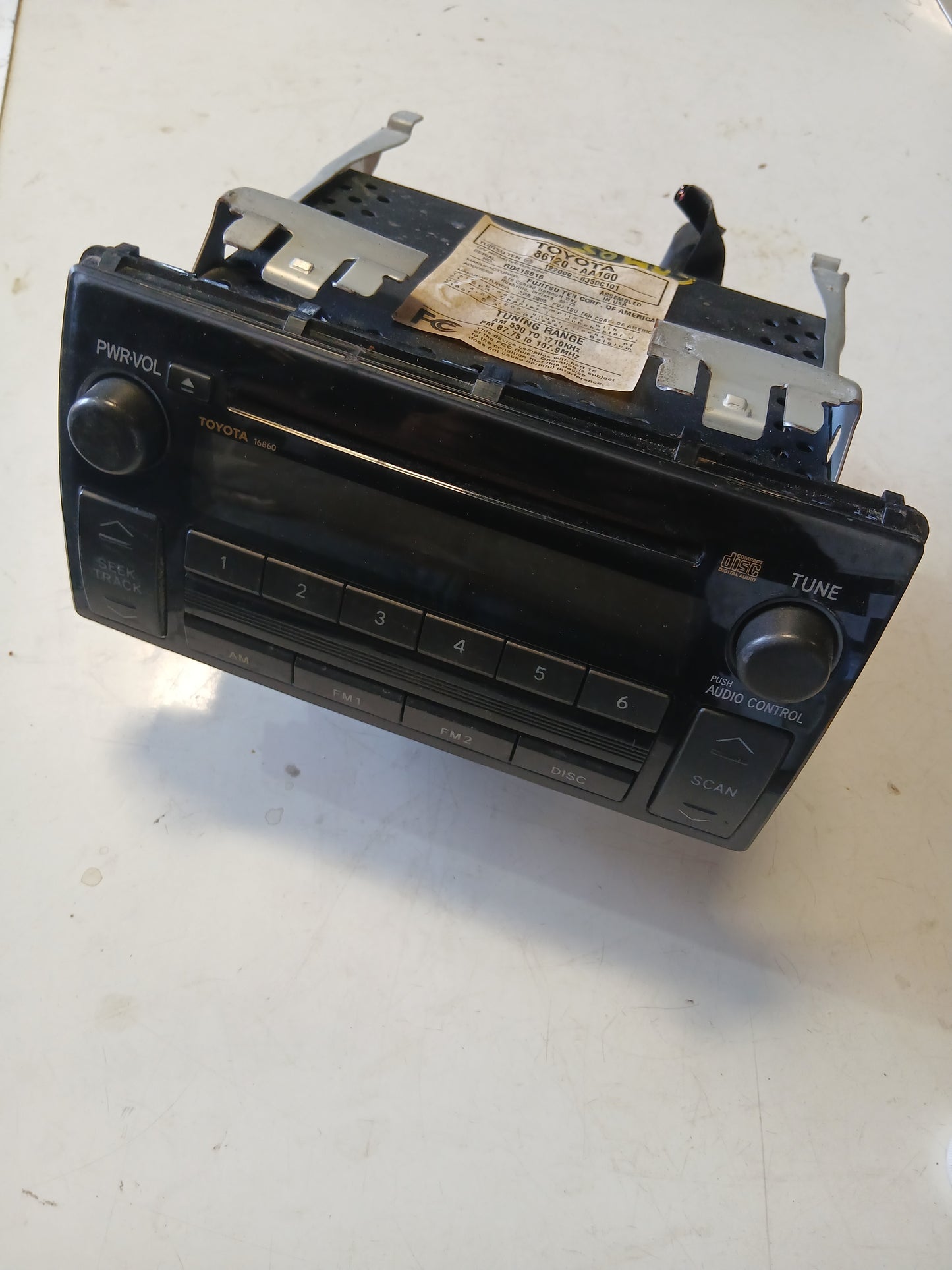 Radio Reproductor Toyota Camry Corolla Sensacion 2003 2008 Original
