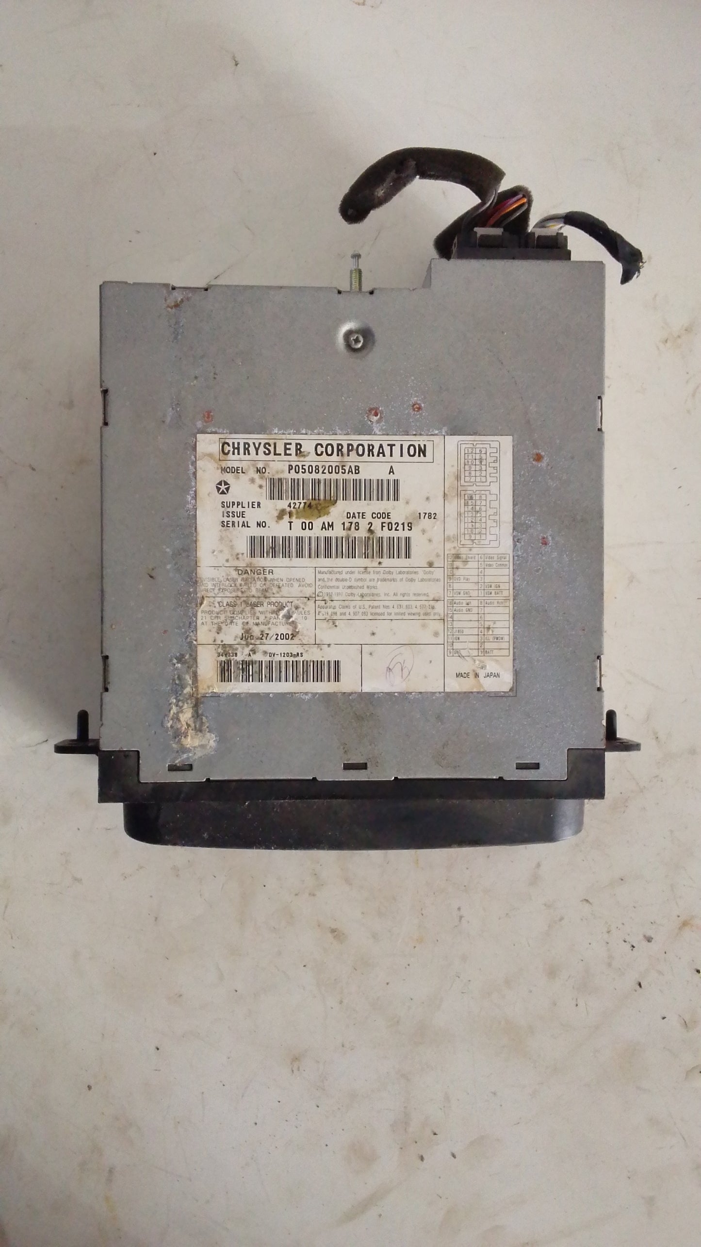 Reproductor DVD Dodge Caravan