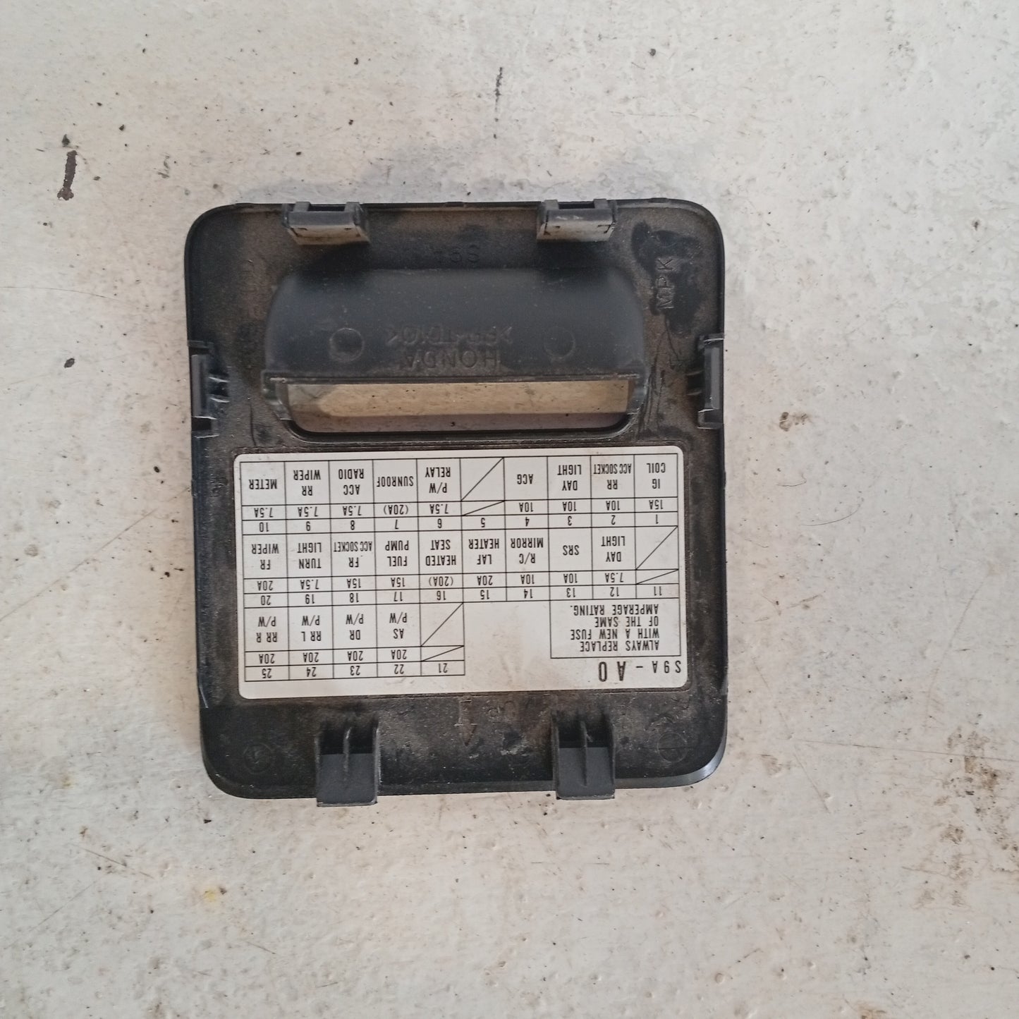 Tapa Fusilera Interna Honda CRV 2002 2006